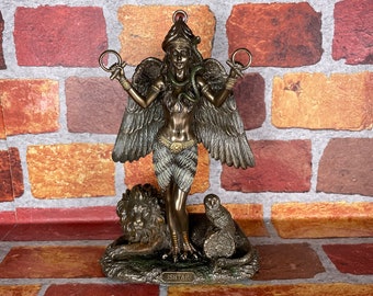 Vintage Inanna / Ishtar Statue - Mesopotamian Goddess of Love, Beauty, Sex, War, Justice, & Political Power