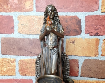 Vintage Goddess Brigid Statue - Celtic Goddess Brigit Brig