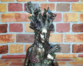 Vintage Gaia Statue Large Mother Gaia Earth Goddess - Etsy