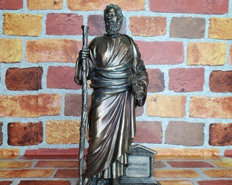 Vintage standbeeld van Socrates - oude Griekse filosoof