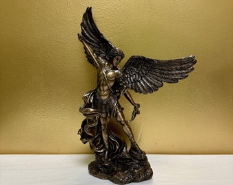 Vintage St. Michael Archangel Statue - Saint Michael Altar Statue