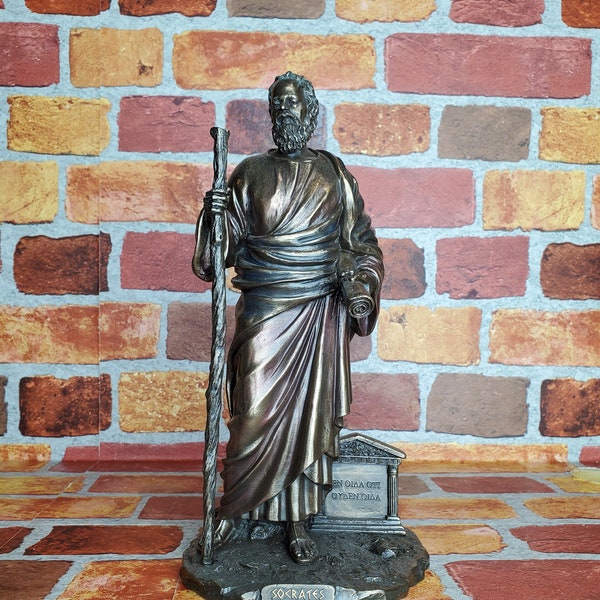 Vintage Socrates Statue - Ancient Greek Philosopher