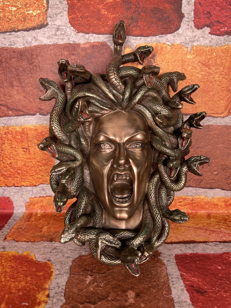 Vintage Medusa Wall Plaque Greek Medusa Wall Art Etsy Canada