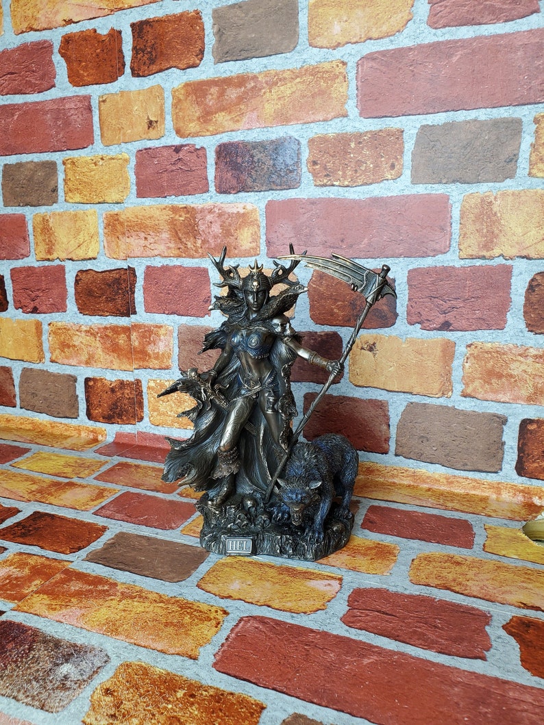 Vintage Hel Statue Norse Goddess of the Underworld & the Etsy