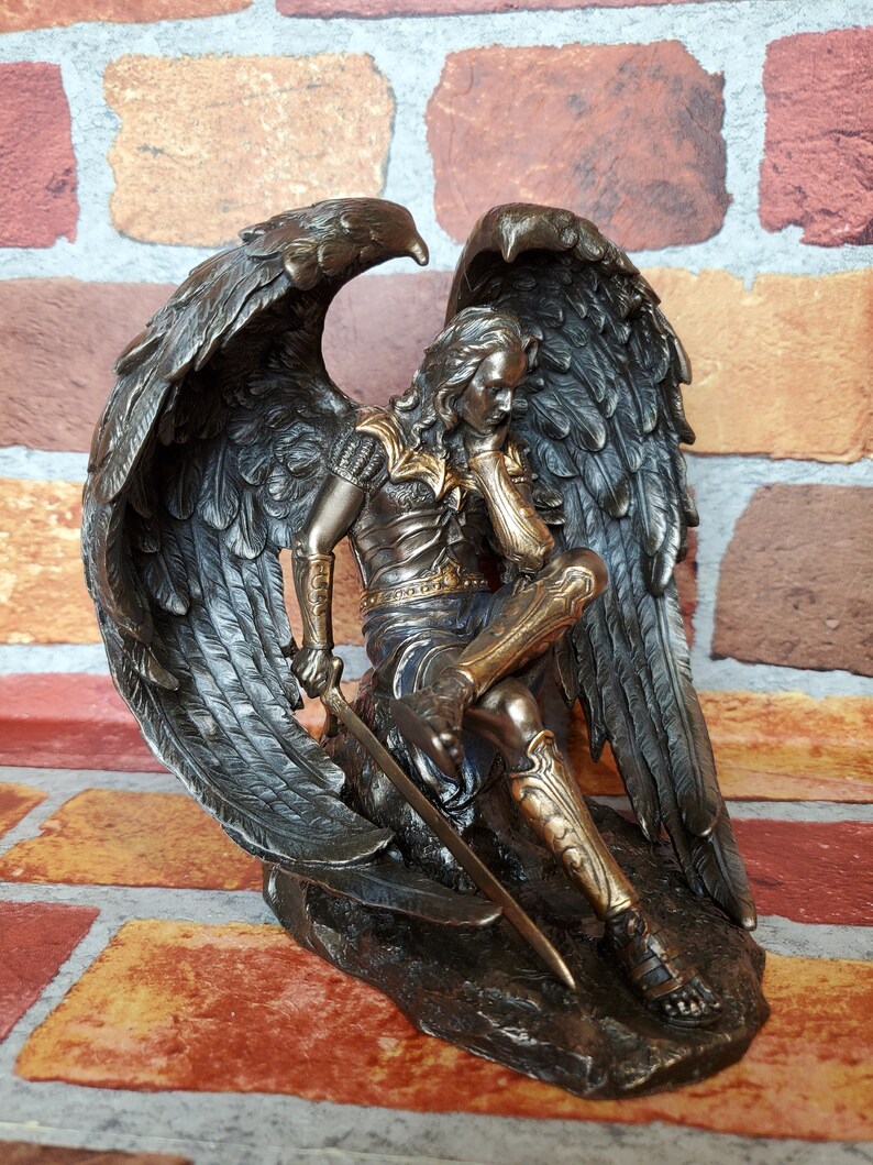 Vintage Lucifer the Fallen Angel Statue Etsy Canada