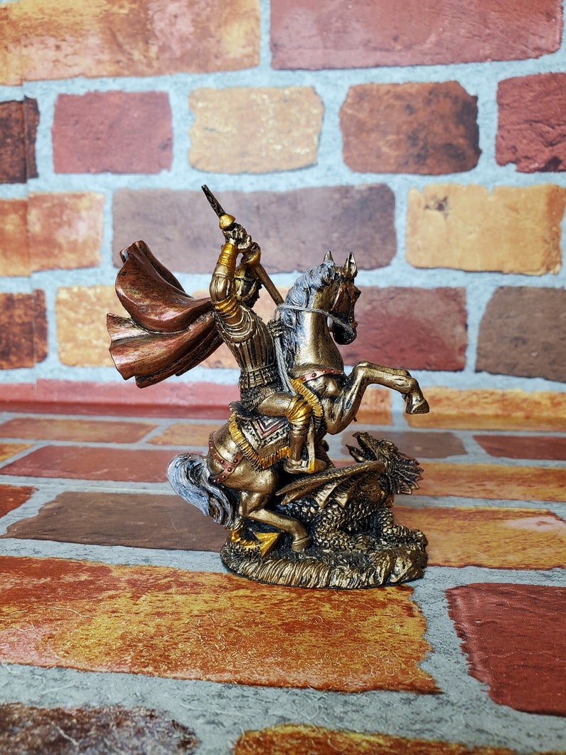 Saint George George Archangel Statue Vintage St