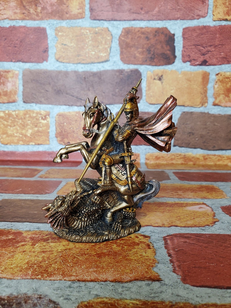 Saint George George Archangel Statue Vintage St