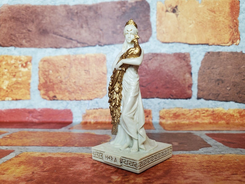 Vintage Hera Figurine  Miniature Greek Goddess Hera Altar image 7