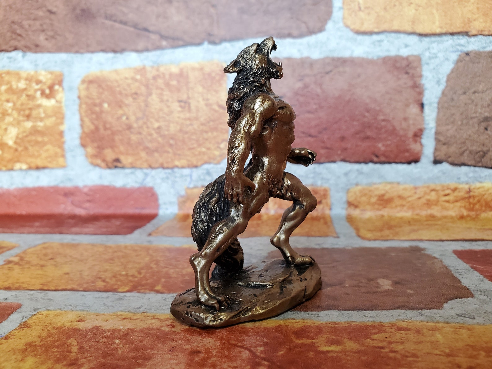 Statue miniature de loupgarou vintage Etsy France