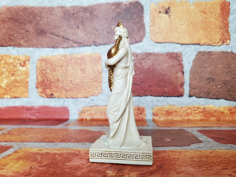 Vintage Hera Figurine  Miniature Greek Goddess Hera Altar image 6