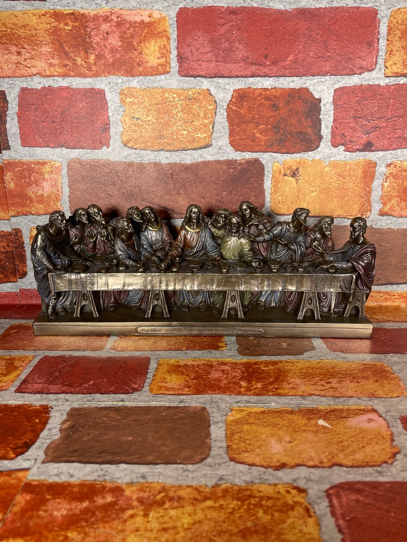 Vintage Last Supper Statue - Jesus and the Disciples - Leonardo Da ...