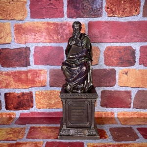 Vintage Plato Statue - Ancient Greek Philosopher