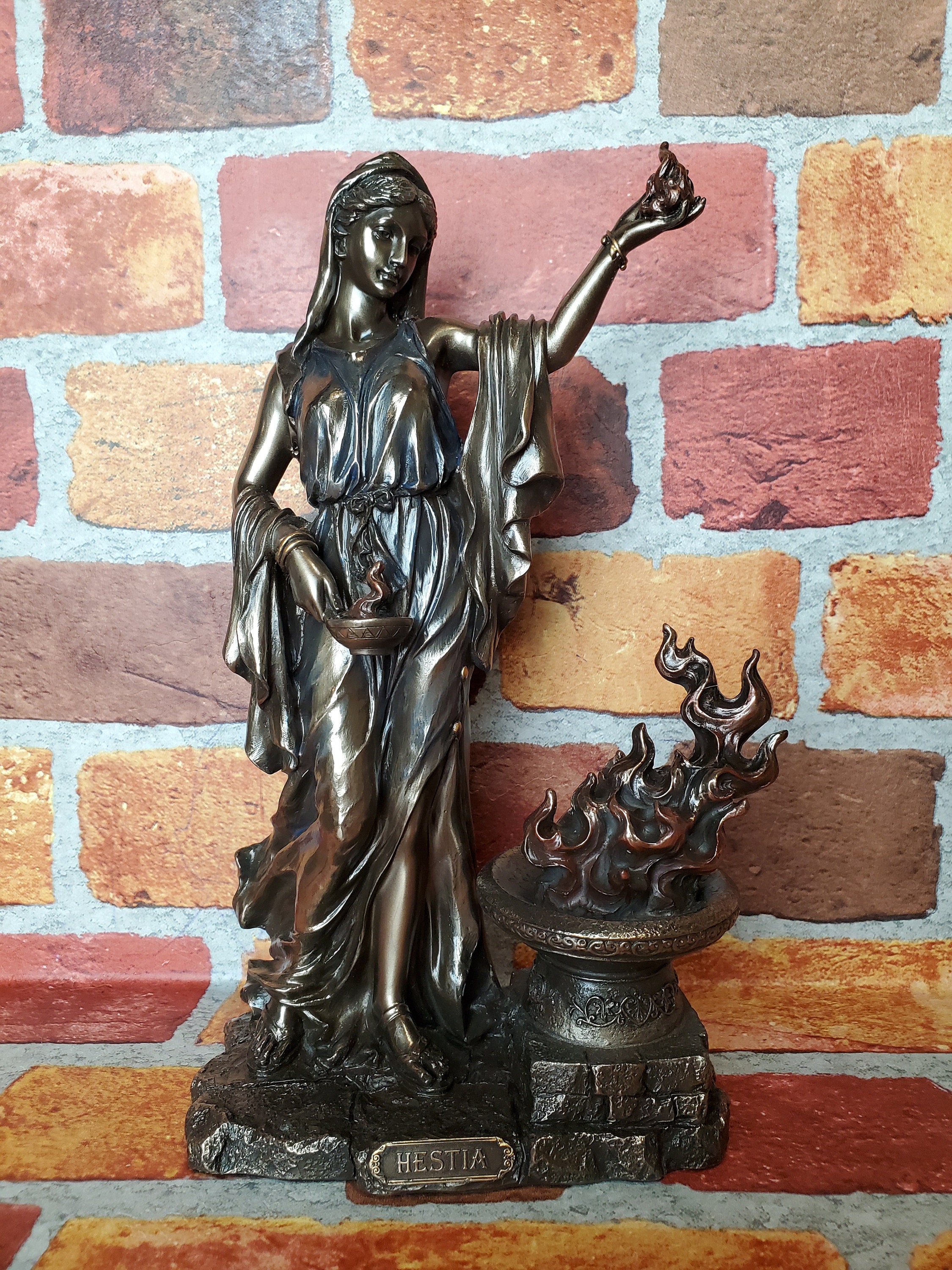 Vintage Hestia Statue Greek Goddess Hestia Altar Statue Etsy