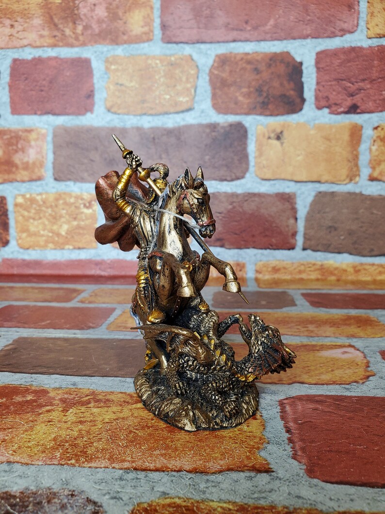 Saint George George Archangel Statue Vintage St