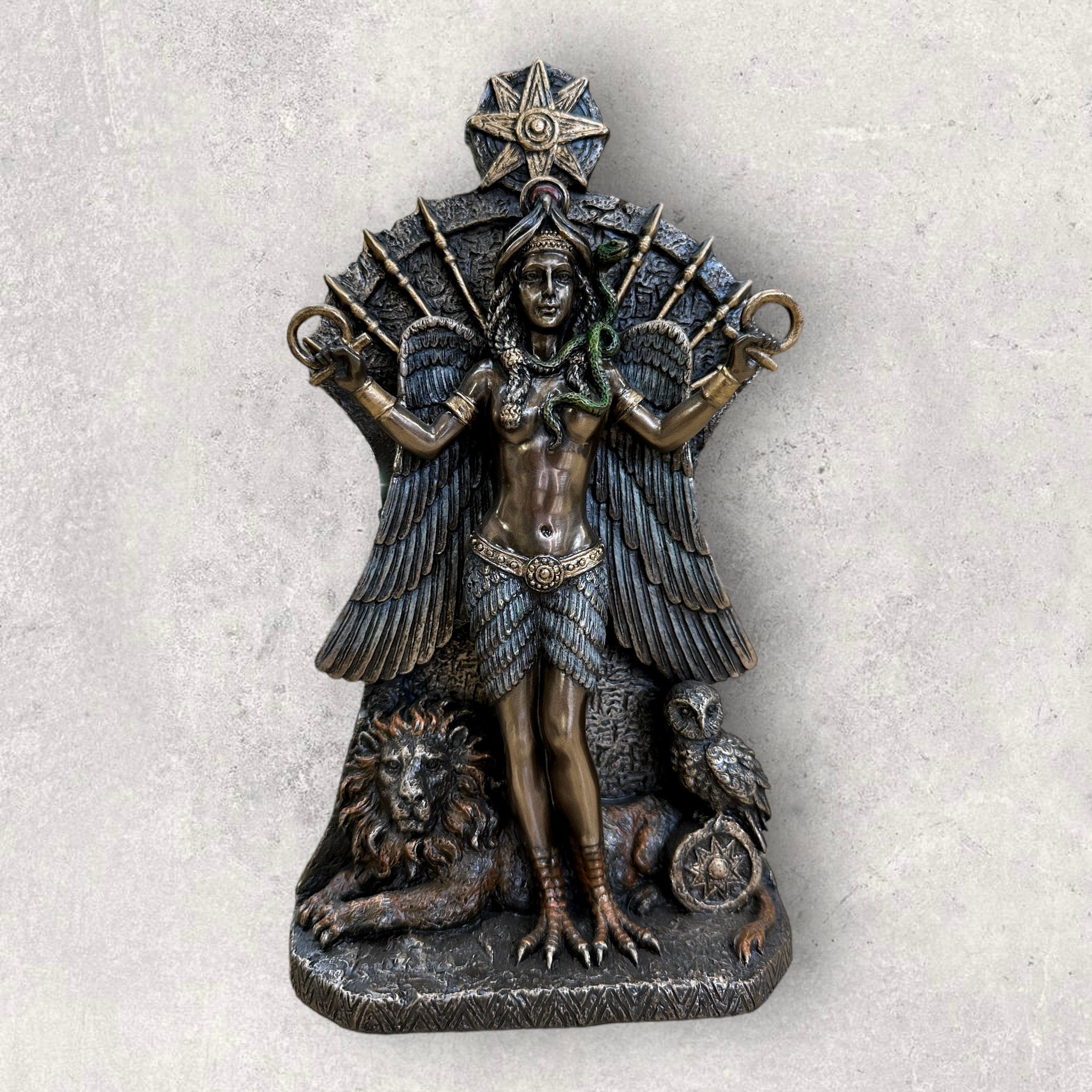 Ishtar Ishtar statue Inanna Goddess statue Star of ishtar