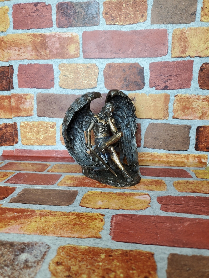 Vintage Lucifer the Fallen Angel Statue Etsy Canada