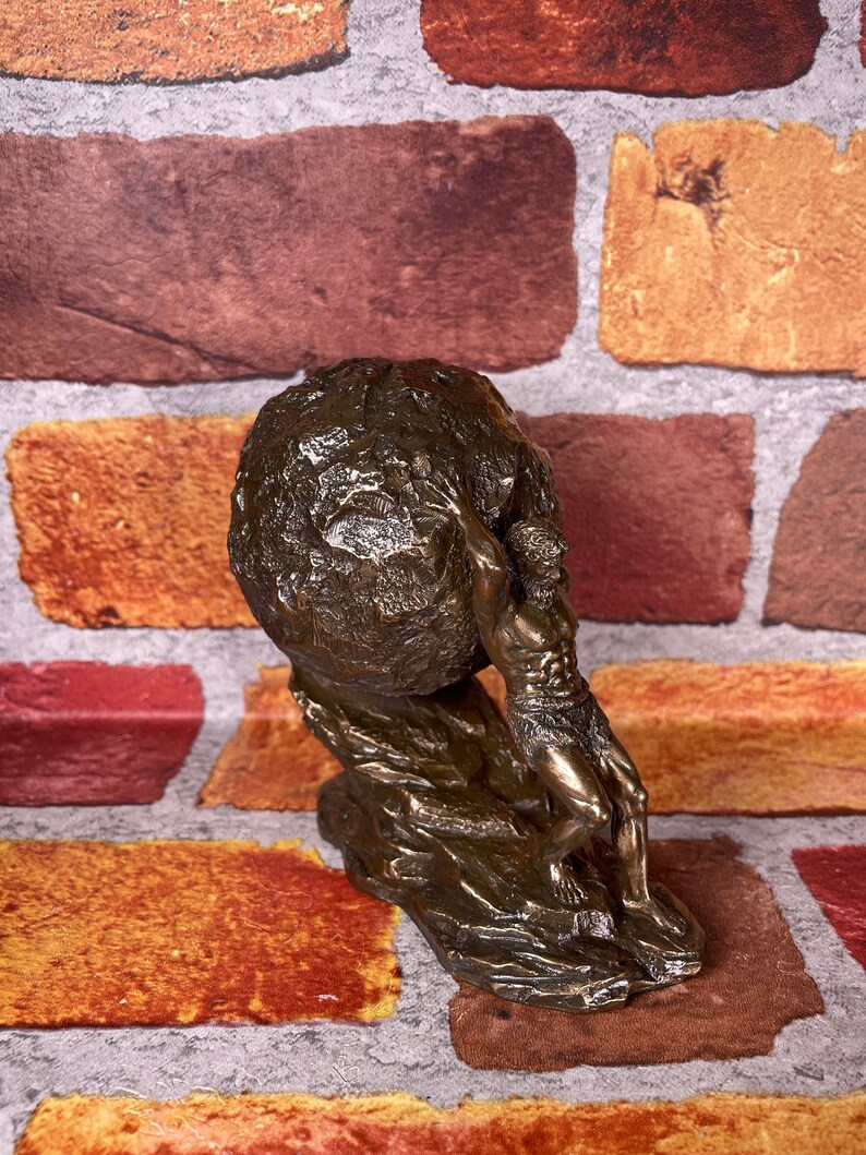 Vintage Sisyphus & the Boulder Statue Sisyphos King of Etsy