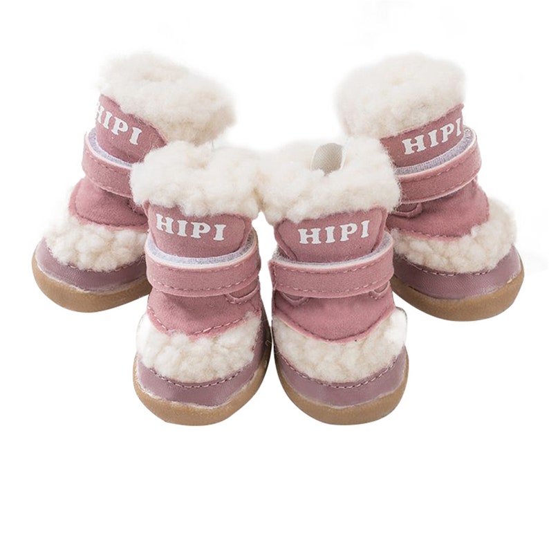 4pcs Pet Dog Shoes Winter Dog Boots Socks Antislip Puppy Cat Etsy