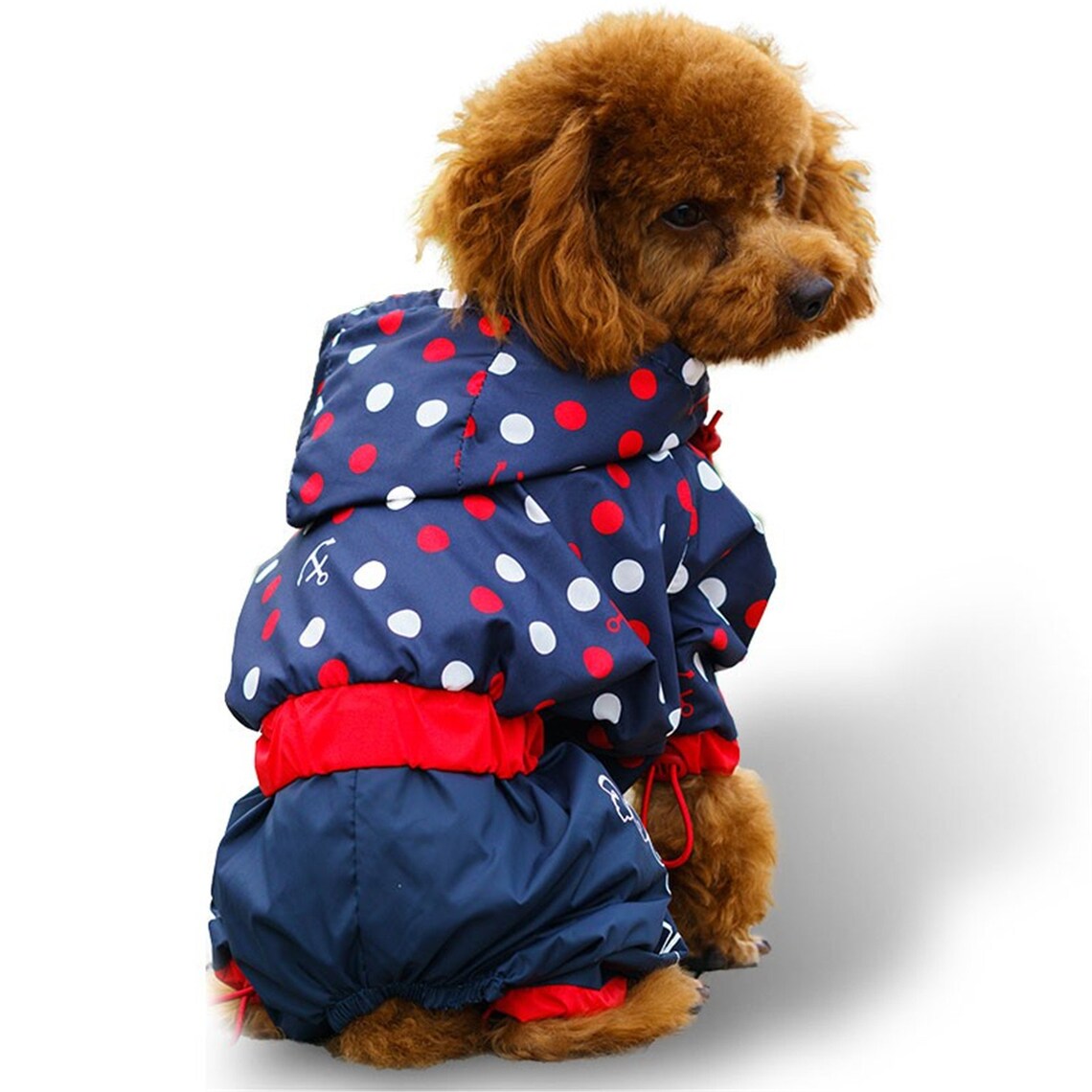 Small Dog Raincoat Waterproof Little Puppies Animal Hooded Pet Etsy