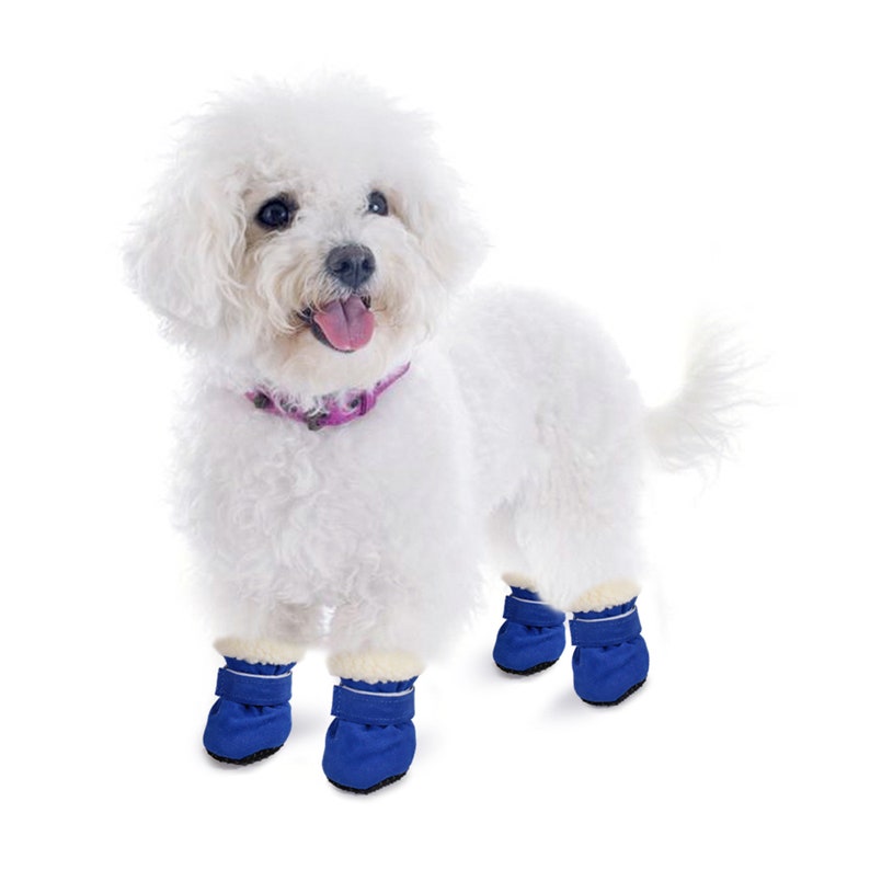 4pcs Pet Dog Shoes Waterproof Winter Dog Boots Socks Antislip Etsy