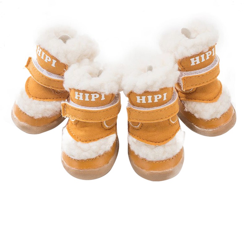 4pcs Pet Dog Shoes Winter Dog Boots Socks Antislip Puppy Cat Etsy
