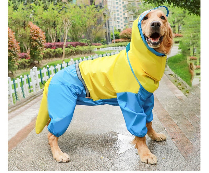 Dog Raincoat Jumpsuit Raincoat for Dogs Pet Cloak Labrador Waterproof Golden Retriever Jacket