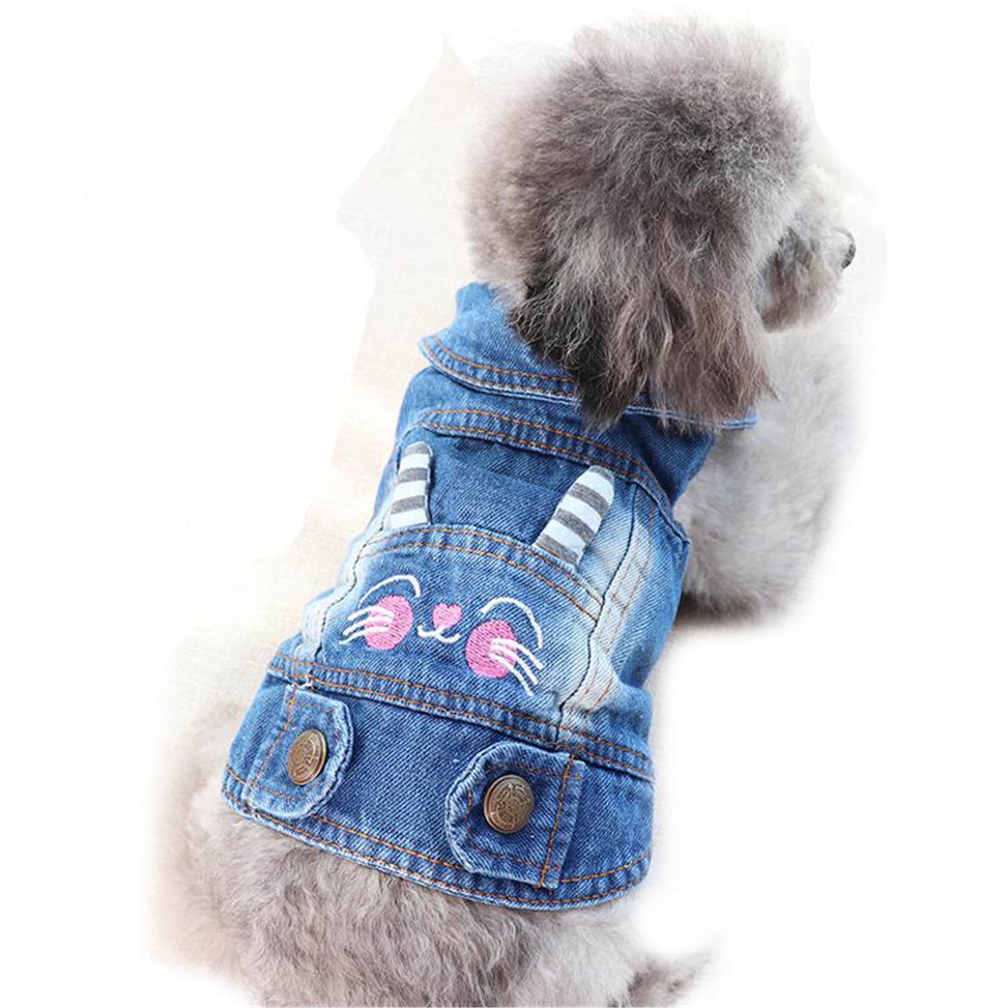 Fashion Pet Dog Denim Coat Jacket for Small Dogs Summer Jean Etsy