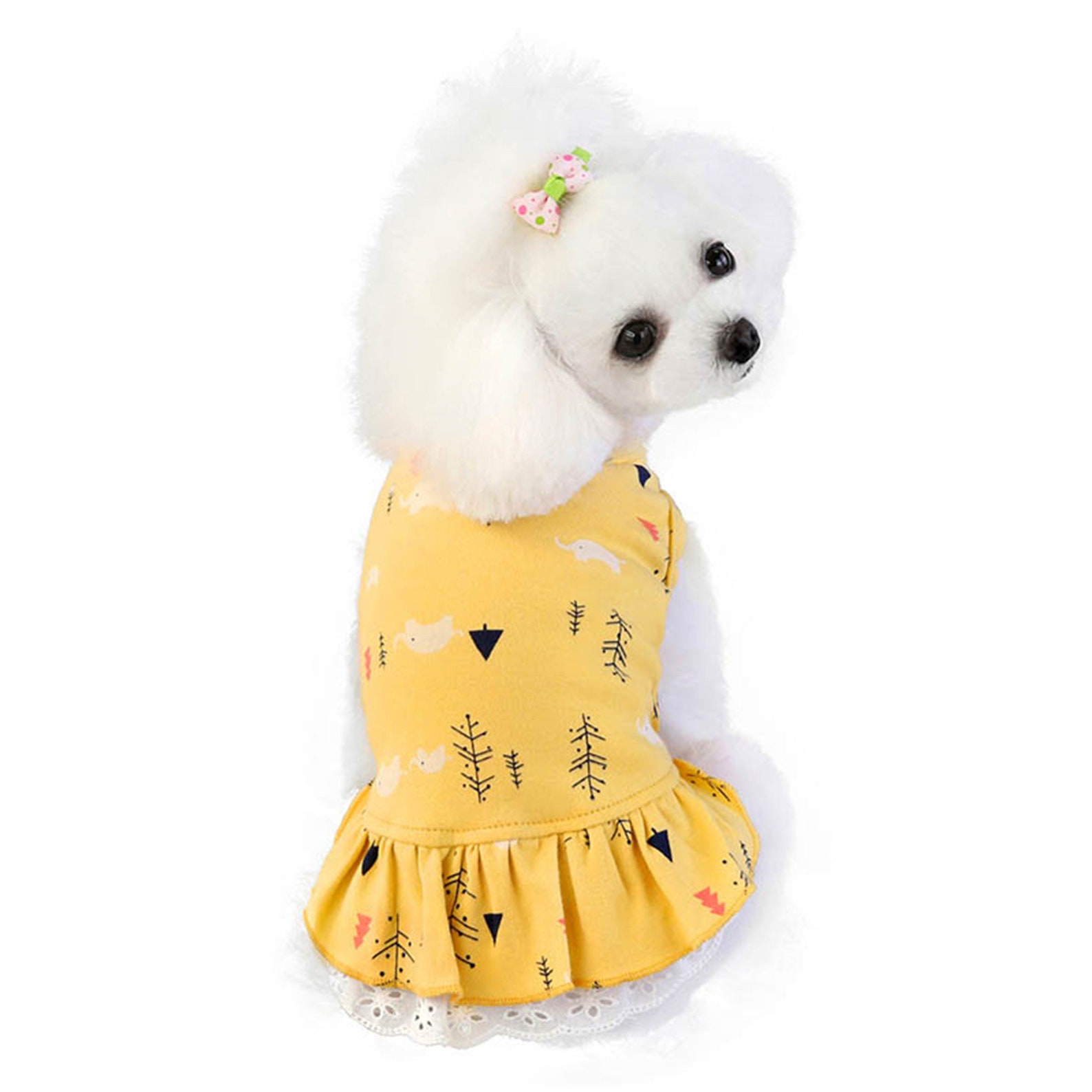 Vestido De Fresas Para Perro/Gato - Sin Mangas Y Transpirable (Rosa, Talla S)