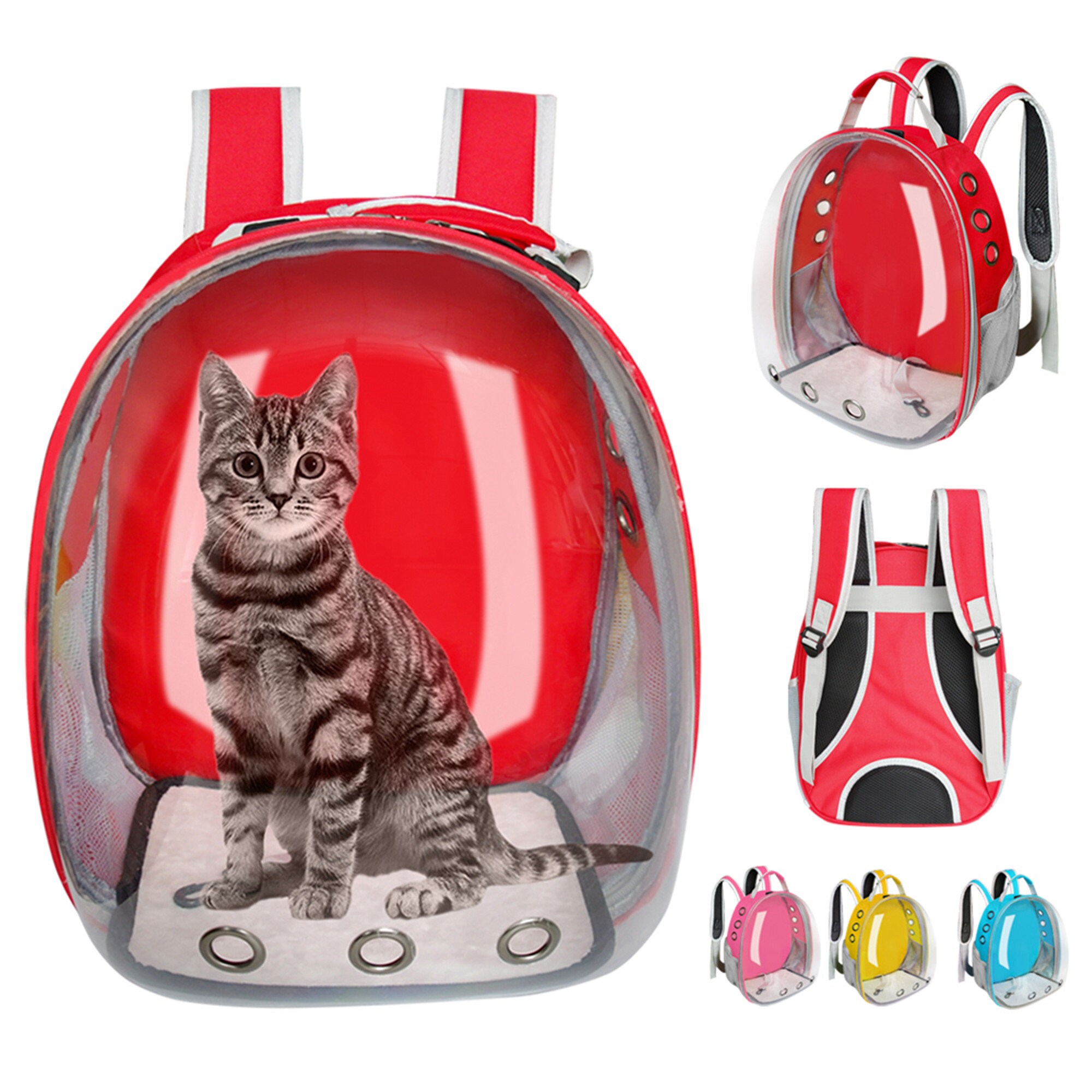 Cat Carrier Bag Breathable Transparent Puppy Cat Backpack Cats Etsy
