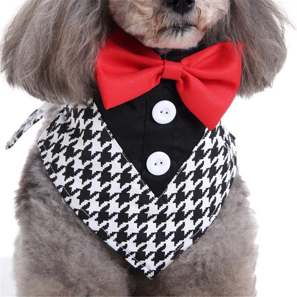 Dog Clothes Bow Tie Pet Clothes Suit Tie Saliva Towel With Pet Etsy