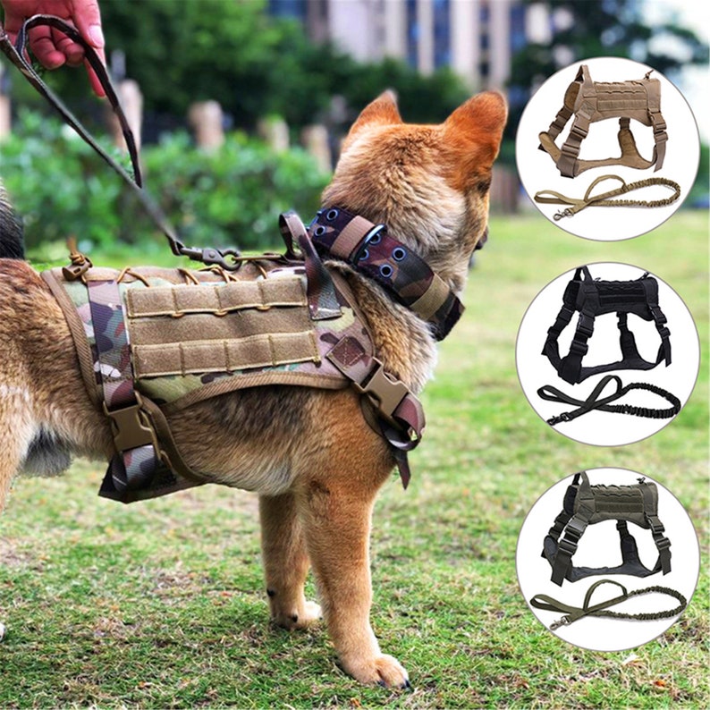 Tactical Dog Vest Breathable Military Dog Clothes K9 Harness | Etsy
