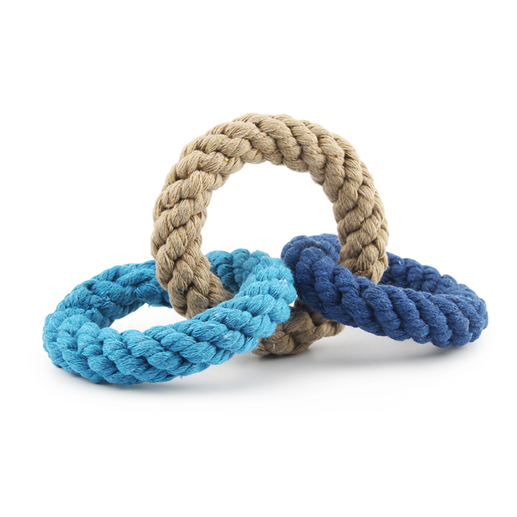Small Dog Toy Rope Weave Knot Pet Toy Puppy Chew Clean Teeth Etsy