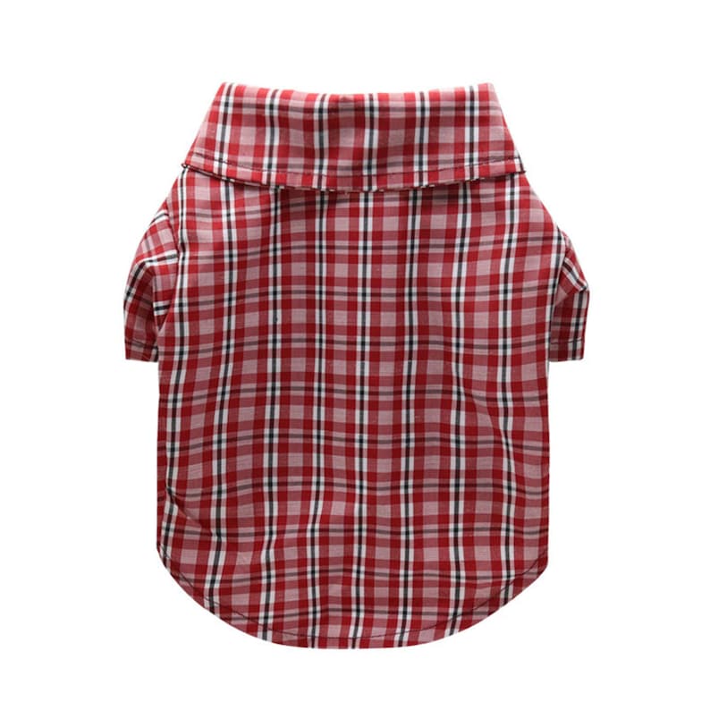 Plaid Dog Clothes Spring Summer Pet Clothing For Small Medium Etsy