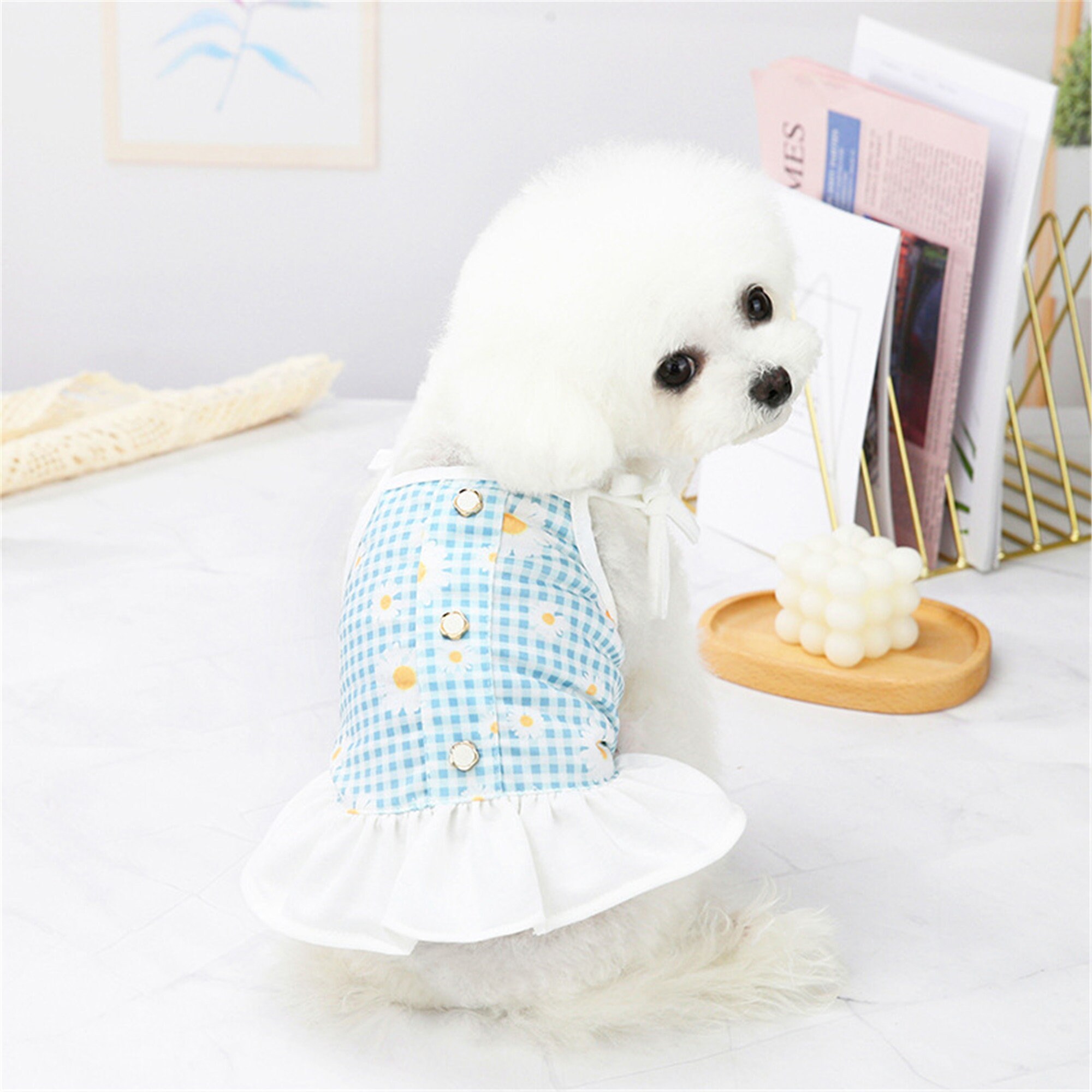 Cute Pet Dog Dress For Dogs Dresses Summer Dog Skirt Puppy Dog Etsy