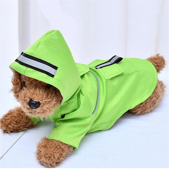 Waterproof Dog Clothes Fashion Pet Dog Raincoat Puppy Dog Cat Etsy