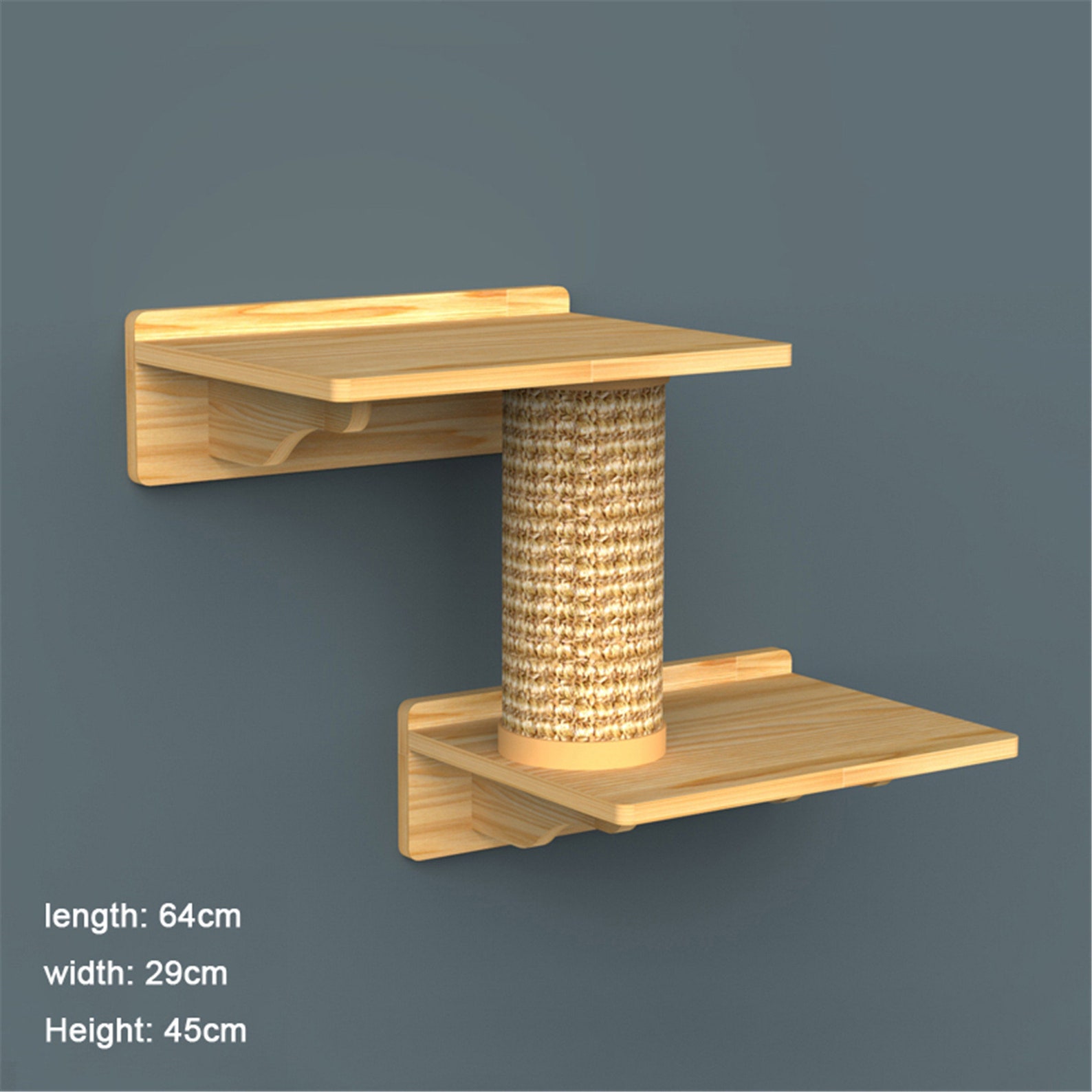 Wallmounted Cat climbing Frame Cat Tree Solid Wood Hexagon Etsy