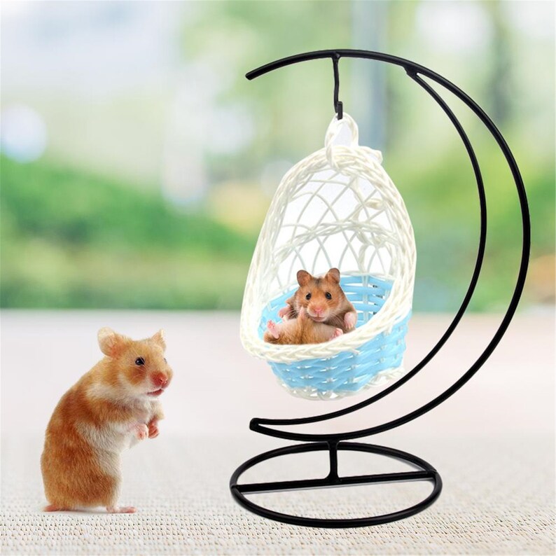 Swing Nest Cages Hanging Bed Hamster Hammock Iron Garden Etsy