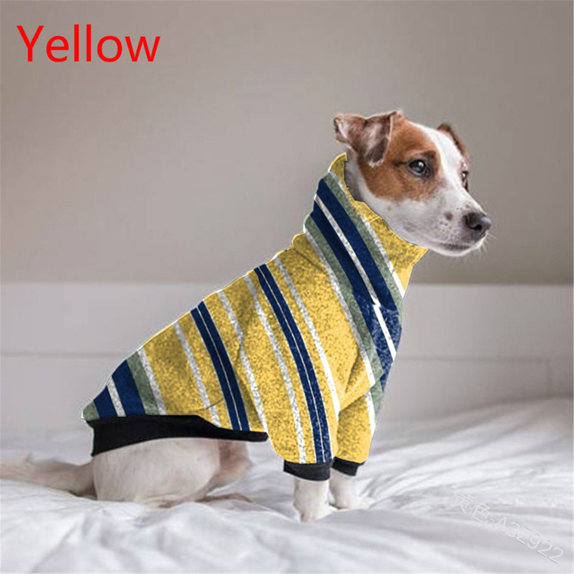 Striped Dog Clothing Twolegged Pet Coat Turtleneck Warm Dog Etsy