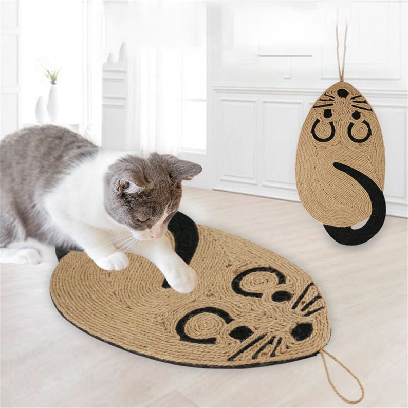 Sisal Cat Scratcher Board Scratching Post Mat Toy Soft Bed Mat Etsy