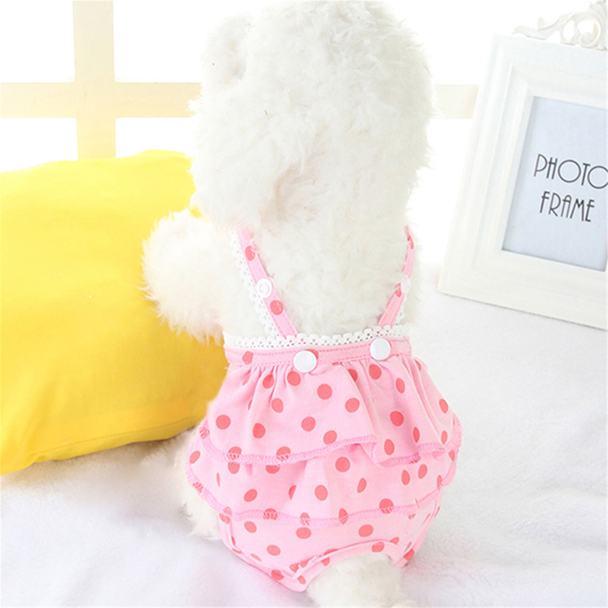 Pet Dog Panties Strap Sanitary Adjustable Dog Dot Print Etsy