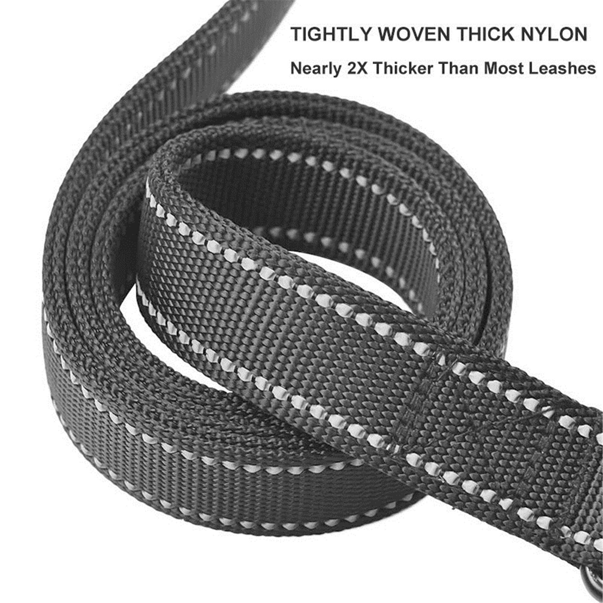 Reflective Padded Dog Leash Two Handle Durable Small Medium Etsy