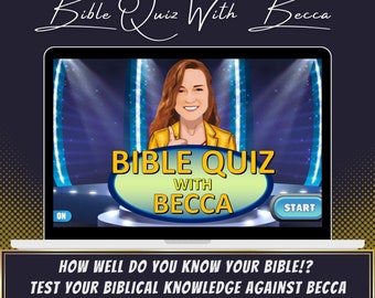 Bible Quiz Game: Customizable Family Fun (PowerPoint Digital Download)