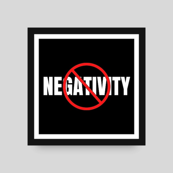 No Negativity Print, Printable Wall Art, Inspirational Quote, Hustle Definition, Office Decor, Motivational Home Office Poster