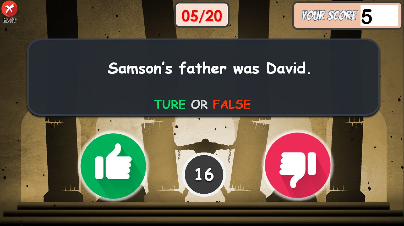 True or False Biblical, Samson, Bible Quiz, Bible Trivia, Virtual ...