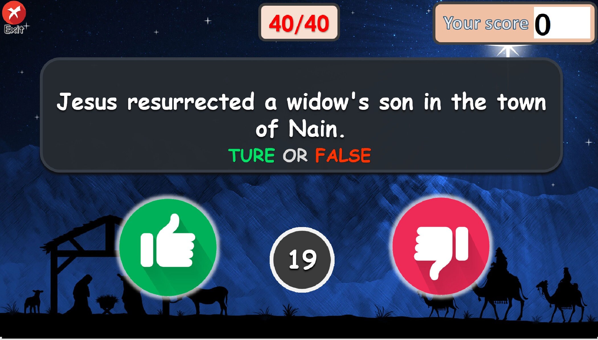 True or False Biblical, Bible Quiz, Bible Trivia, Virtual Powerpoint ...