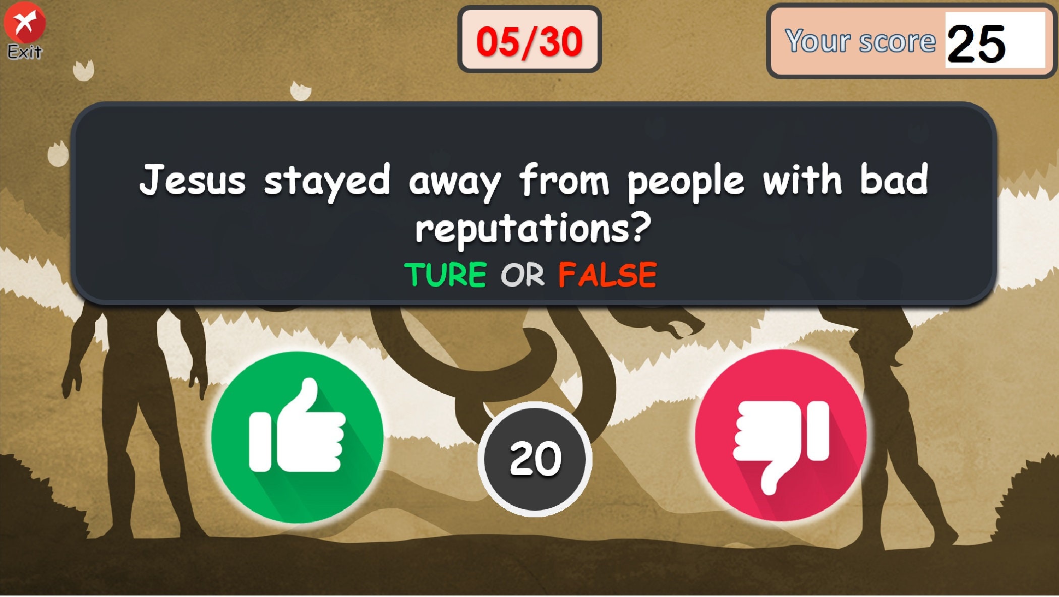 True or False Biblical, Bible Quiz, Bible Trivia, Virtual Powerpoint ...