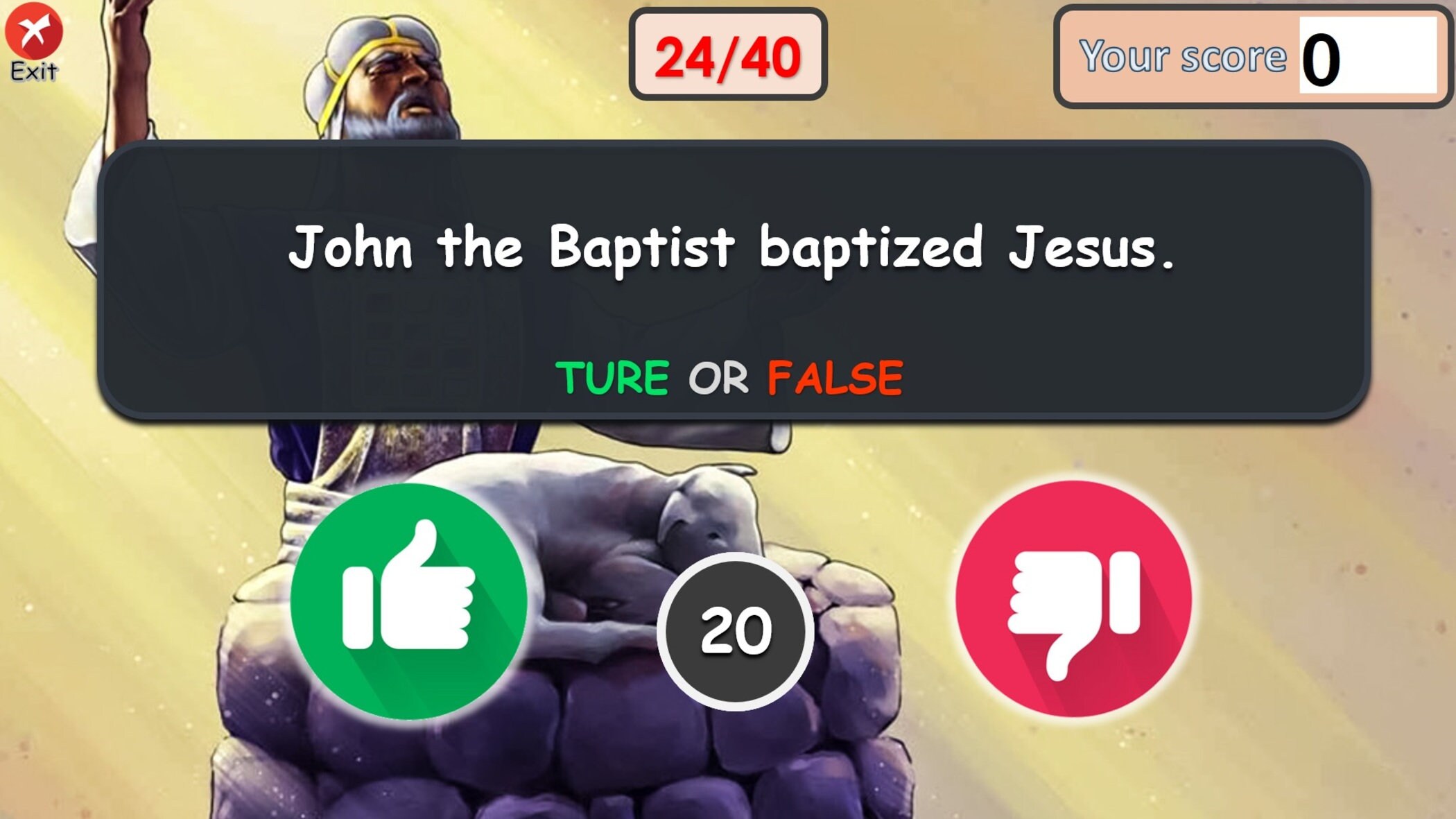 True or False Biblical, Bible Quiz, Bible Trivia, Virtual Powerpoint ...