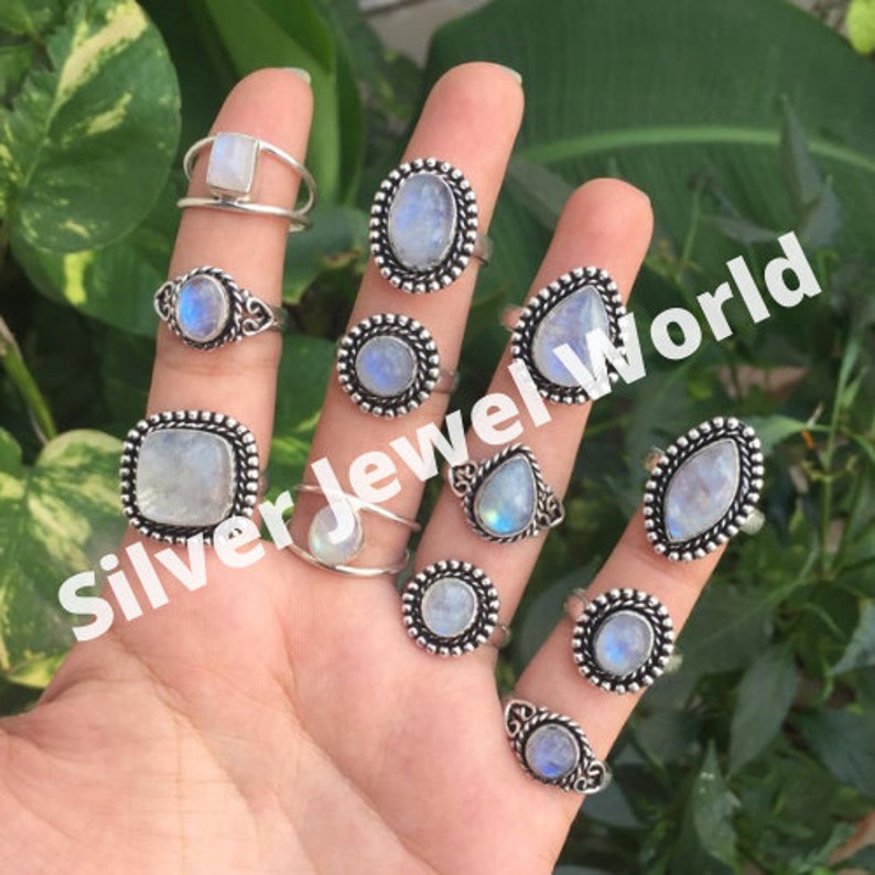 Wholesale Rings Lot 925 Sterling Silver Plated 100 Genuine Etsy