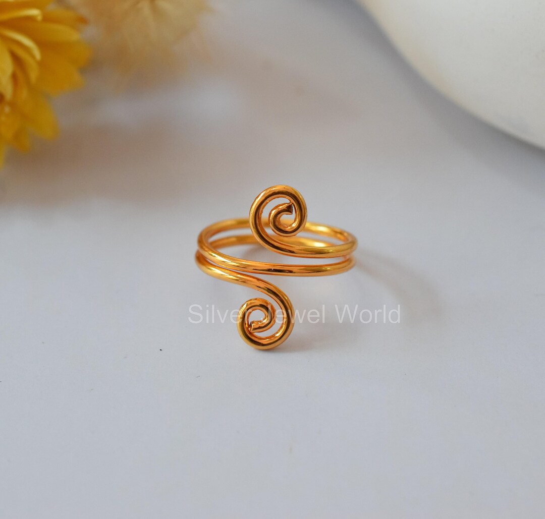 No Stone Rings Ring, Simple Ring, No Stone Ring, 18k Gold Plated Ring, 18k Gold Plated ...