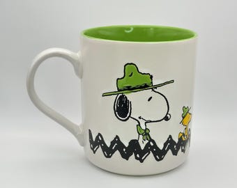 Peanuts Snoopy and Woodstock matte coffee mug | Eagle Beagle Peanuts cup